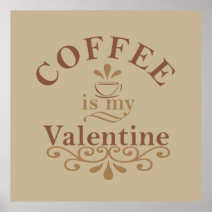 Poster café é meu dia de os namorados namorados
