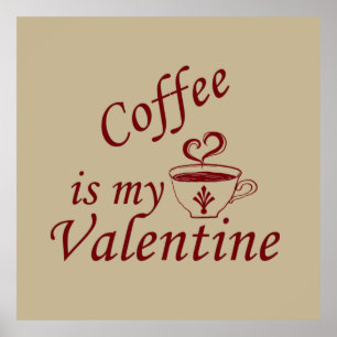 Poster café é meu dia de os namorados namorados