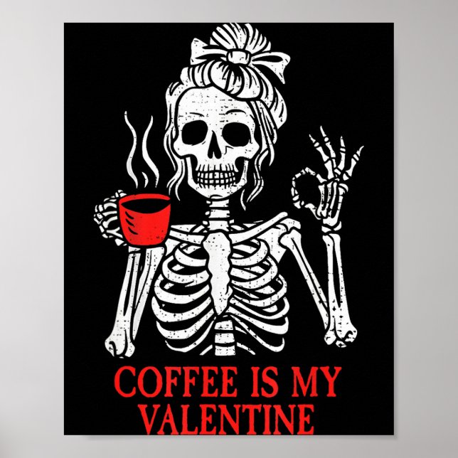 Poster Café É Meu Esqueleto de Namorado  (Frente)