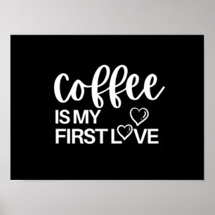 Poster Café é meu primeiro amor
