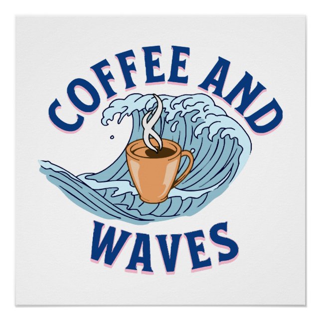 Pôster Café e Ondas (Frente)