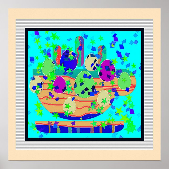 Poster Café E Ovos Arte (Frente)