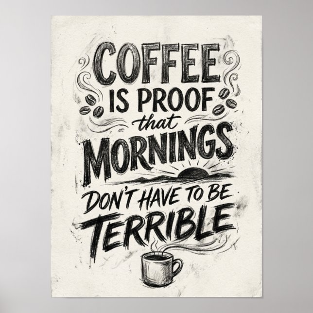 Poster café é prova de que  (Frente)