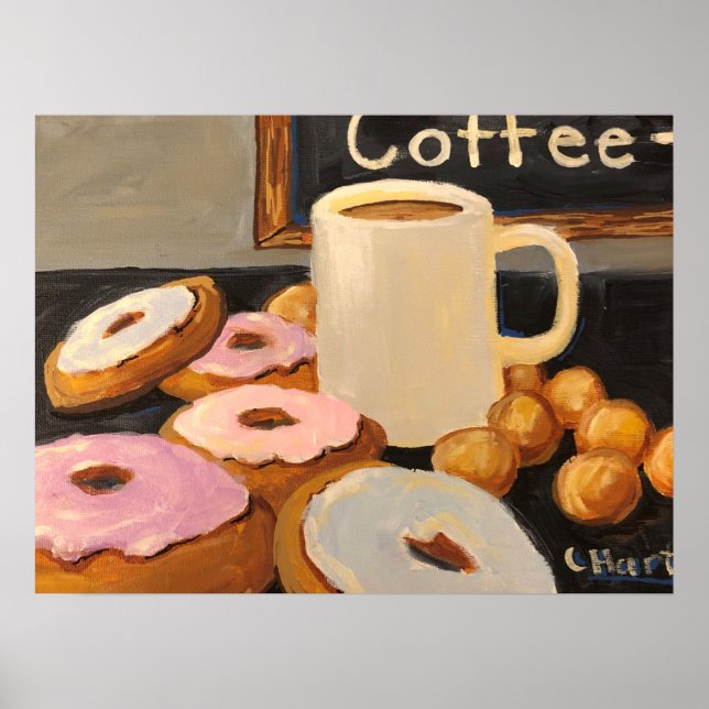 Poster Café e Rosquinhas por Celestine (Frente)