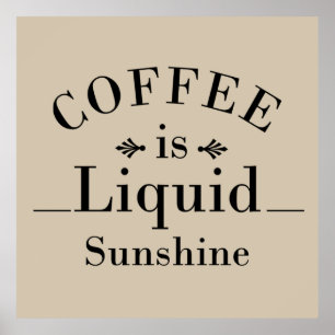 Poster café é sol líquido