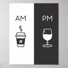 Poster Café e Vinho - Alt/Pm