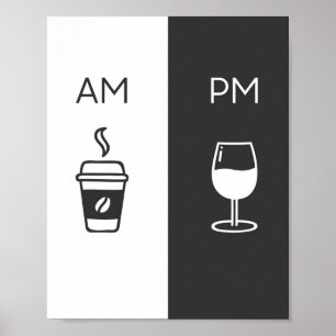 Poster Café e Vinho - Alt/Pm