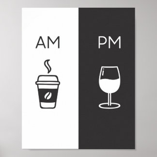 Poster Café e Vinho - Alt/Pm