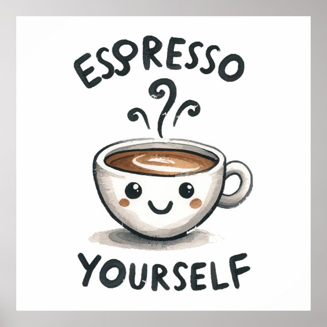 Poster Café Espresso Yourself (Frente)