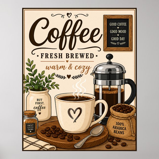 Poster Café Fresco Torrado (Frente)