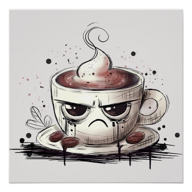 Pôster Café Grumpy (Frente)