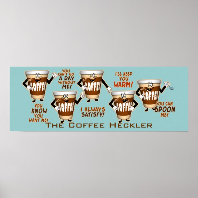 Poster Café Heckler Humor (Frente)