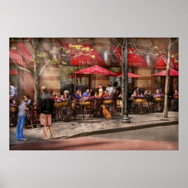 Poster Cafe - Hoboken, NJ - Cafe Trinity (Frente)