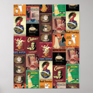 Poster Café italiano do Poster-Café do vintage