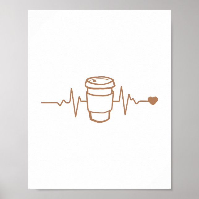 Poster Café Lifeline, Para Amantes De Café (Frente)