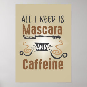 Poster Café Lover Tudo Que Preciso É Cafeína E Mímel.
