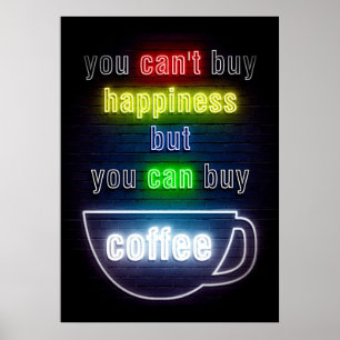 Poster Café Lover Você Pode Comprar Café
