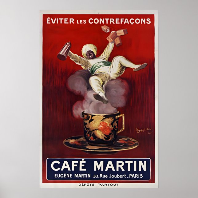 Poster Cafe Martin - PosterPrints Antigos - Cappiello (Frente)