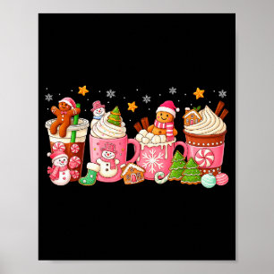 Poster Café Natal Nk Xmas Homem de Biscoito de Gengibre