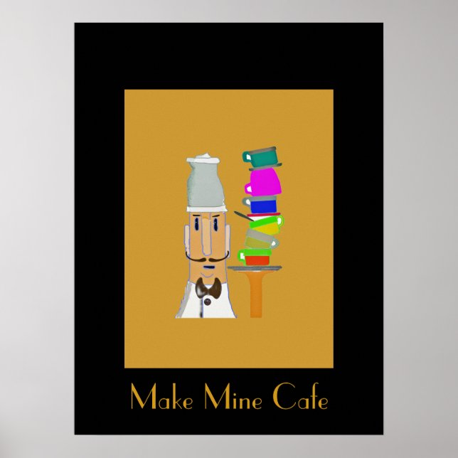 Pôster Café no Meu Café Favorito (Frente)