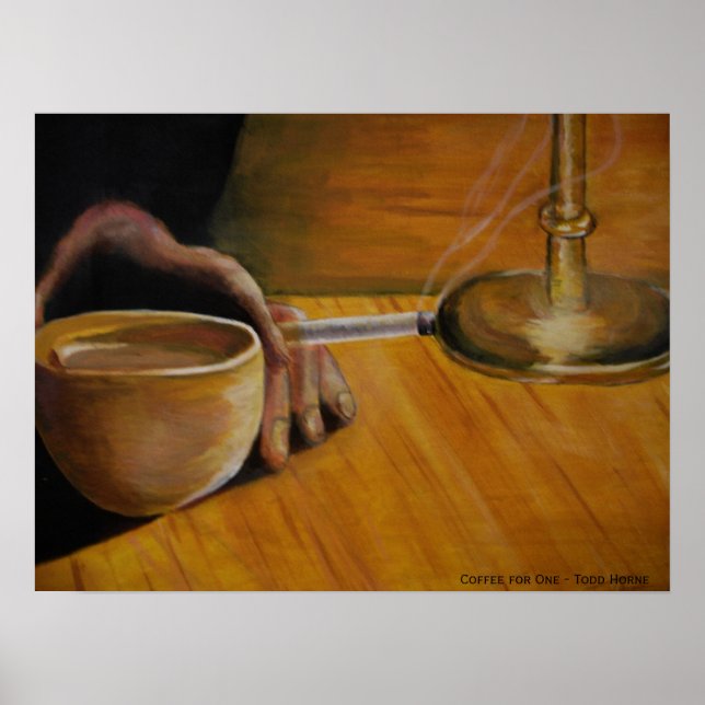 Pôster Café para um (Frente)