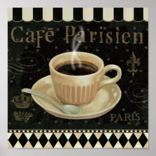 Pôster Cafe Parisien