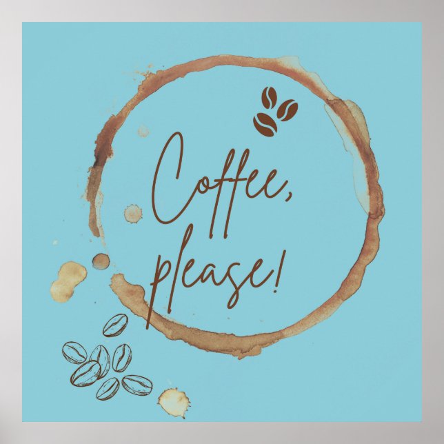 Poster Café, por favor (Frente)