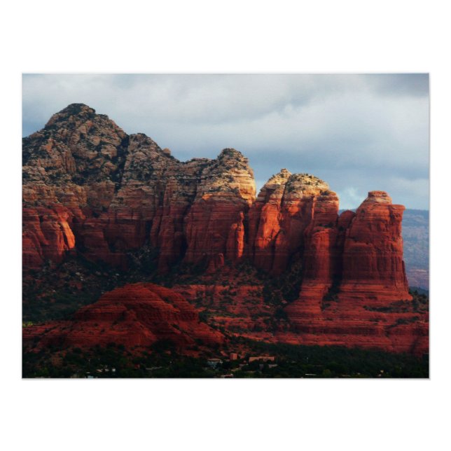 Pôster Café Pot Rock Nublado em Sedona Arizona (Frente)