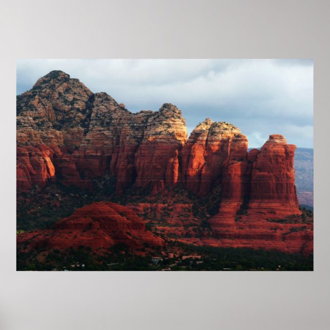 Pôster Café Pot Rock Nublado em Sedona Arizona (Frente)