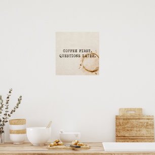 Poster Café Primeiro