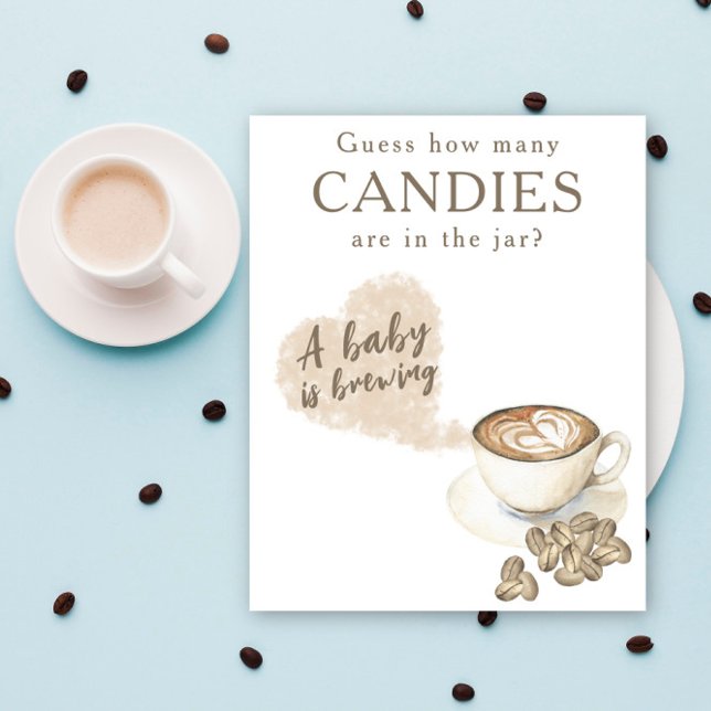 Poster Café - Quantas doces estão no vidro (Criador carregado)