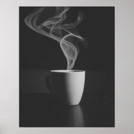 Poster Café quente vapor