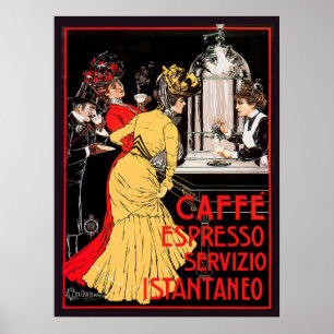 Poster Café Servizio Istantaneo de Caffe