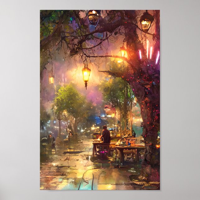 Poster Café Sidewalk' (Frente)