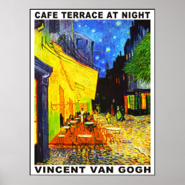 Poster Cafe Terrace à Noite