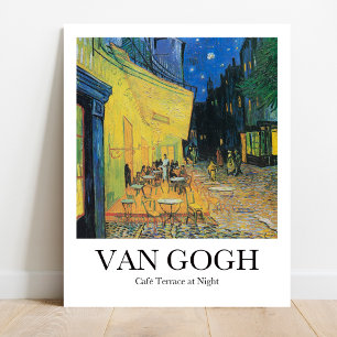 Poster Café Terrace à noite por Vincent van Gogh