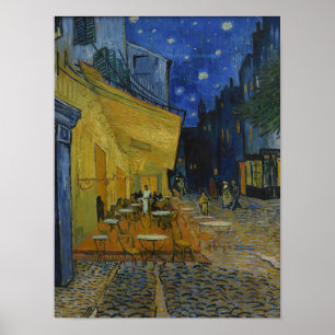 Poster Café Terrace à Noite por Vincent van Gogh