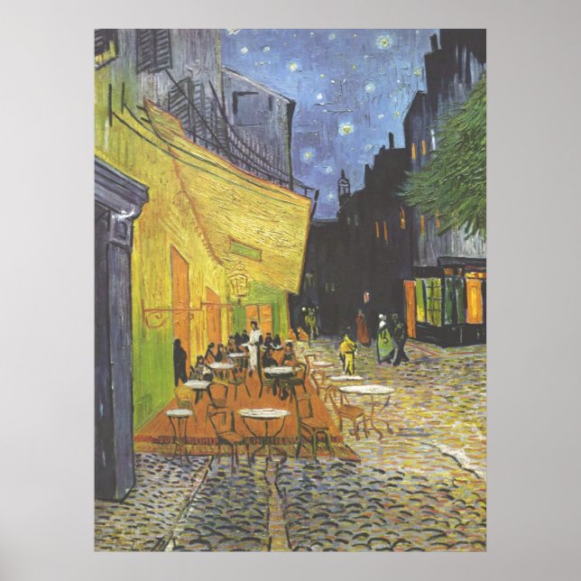 Poster Cafe Terrace na Night Van Gogh (Frente)