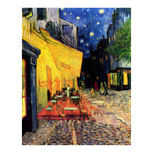 Café Terrace na Noite Vincent Van Gogh High