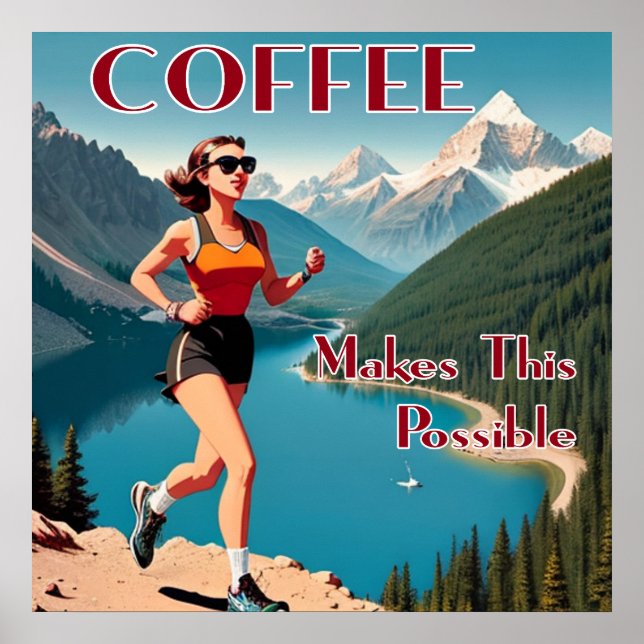 Poster Café Torna Possível Esta Corrida (Frente)