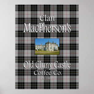 Poster Café velho Co. do castelo do Cluny de MacPherson
