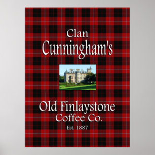Poster Café velho Co. do Finlaystone de Cunningham do cl