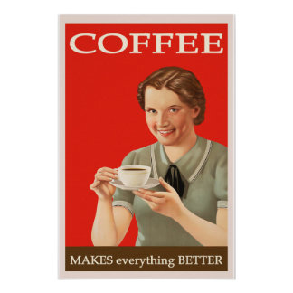 Pôster Café Vintage