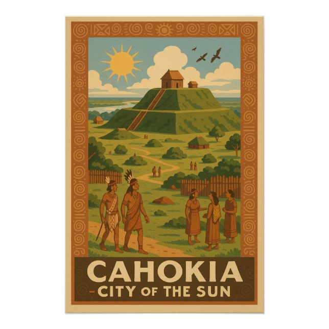Pôster Cahokia - Cidade Antiga dos Montes (Frente)