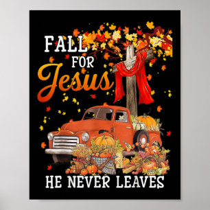 Poster Cai Por Jesus Que Ele Nunca Sai - Cruze Jesus Chri