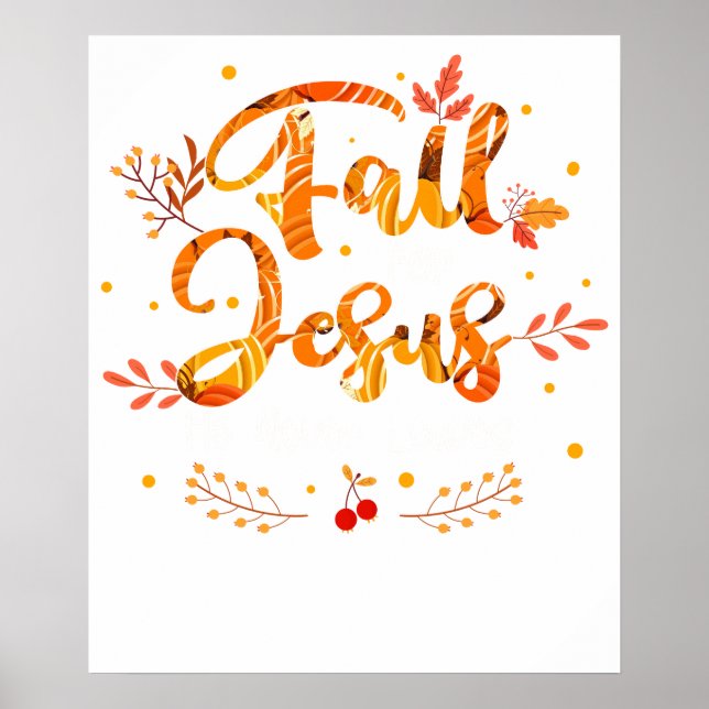 Poster caia por jesus ele nunca deixa (Frente)