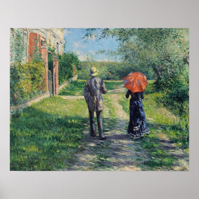Poster Caillebotte - Caminho 1881 (Frente)