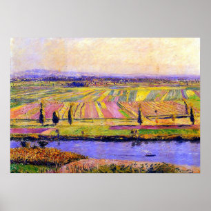 Poster Caillebotte de La Plaine de Gennevilliers