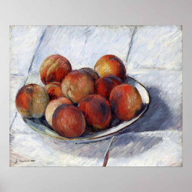 Poster Caillebotte - O Prato de Pêssegos (Frente)