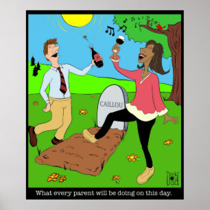 Poster Caillou Death Party